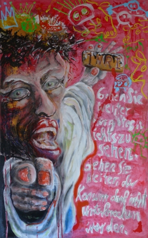 2013 martin franke, inri after 1200, 170 x 104 cm, 2013